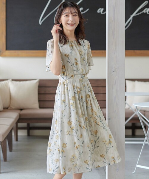 deicy 花柄　シフォン　ワンピース　2025 SUGAR BISKET（シュガービスケット） ワンピース 花柄シフォン