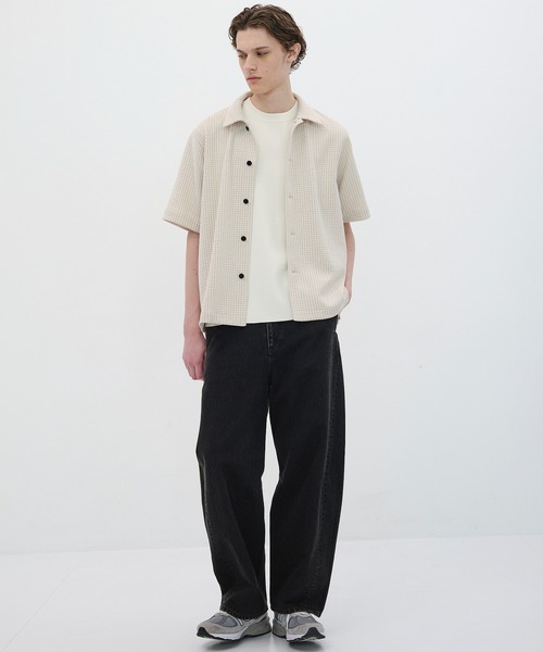 UNITED TOKYO シャツ ラッセルツイードシャツ S/S メンズ UNITED TOKYO シャツ ラッセルツイードシャツ S/S メンズ