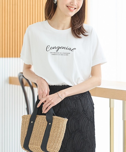 HANITA 売れ筋商品|||ハニタ Tシャツ トップス レディース T-shirts Black Honeys tシャツ 「ハニさら・接触冷感・UVカット」きれいめ