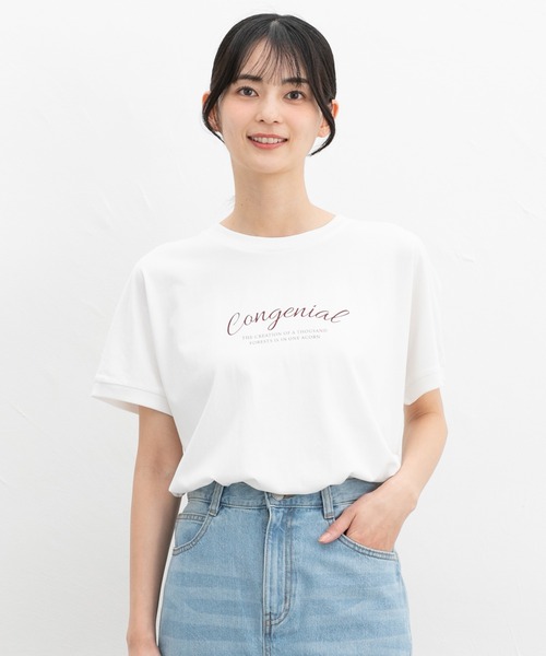 Honeys tシャツ 「ハニさら・接触冷感・UVカット」ロゴ