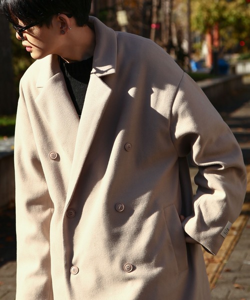 「ZIP FIVE」 チェスターコート MEDIUM アイボリー メンズ_画像8