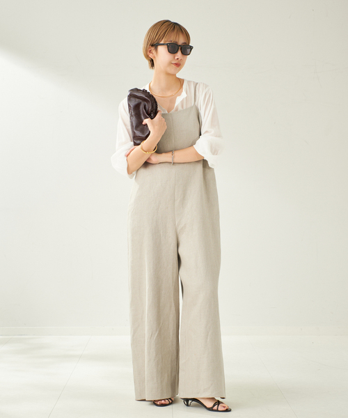 ★美品★PLAGE★サロペット24SS plage サロペット オーバーオール french linen オールインワン