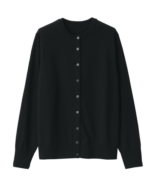 「無印良品」 ニットカーディガン X-LARGE ダークグレー レディース_画像6