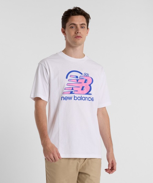 【新品未使用】N.B.H.D. 目デザイン Tシャツ ホワイト New Balance（ニューバランス） tシャツ New Balance X Face Oka Smile