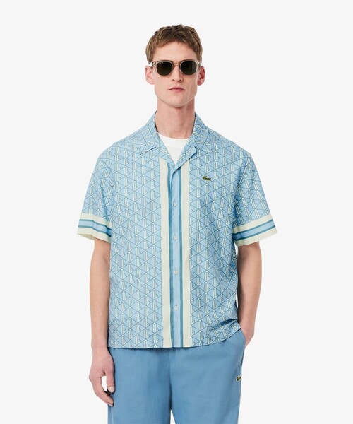 ラコステ　モノグラム LACOSTE｜モノグラムジャカードトラックジャケット 【セットアップ対応