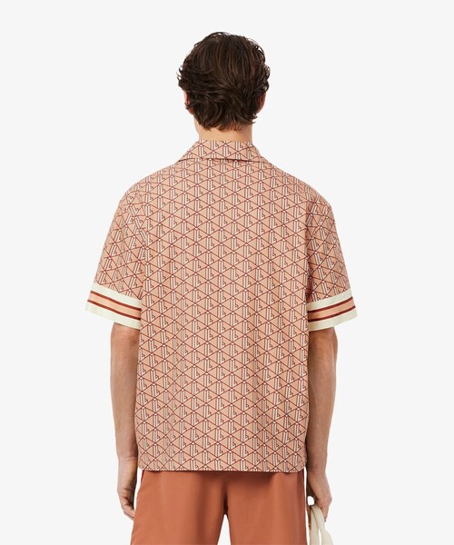 LACOSTEモノグラム LACOSTE（ラコステ） シャツ モノグラムオープンカラーシャツ メンズ