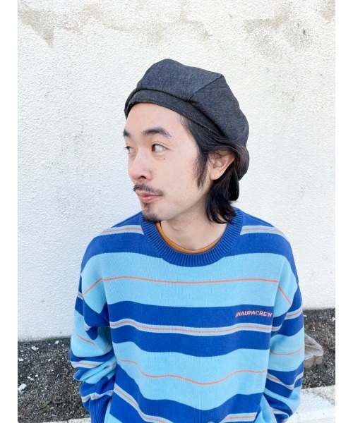 RRL デニムキャスケット rrlデニムキャスケット レザー調ストラップ付き - メルカリ