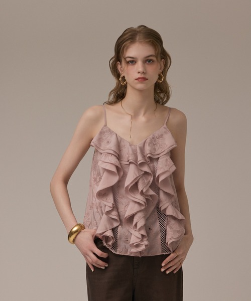 グレースコンチネンタル（GRACE CONTINENTAL）/エンブロイダリーキャミブラウス GRACE CONTINENTAL（グレースコンチネンタル） キャミソール エン