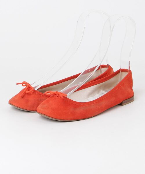 repetto 「Repetto」 リボンバレエシューズ 36 オレンジ