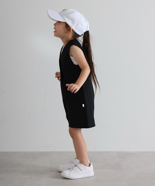 オールインワン 「3-10才対応」フロント釦リネンライクオールインワン キッズ 子供服 女の子 | BONJOUR SAGAN enfant | 04