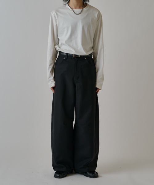Lui's スラックス アクティブカーブパンツ メンズ ワイドスラックス Lui's（ルイス） スラックス アクティブカーブパンツ メンズ