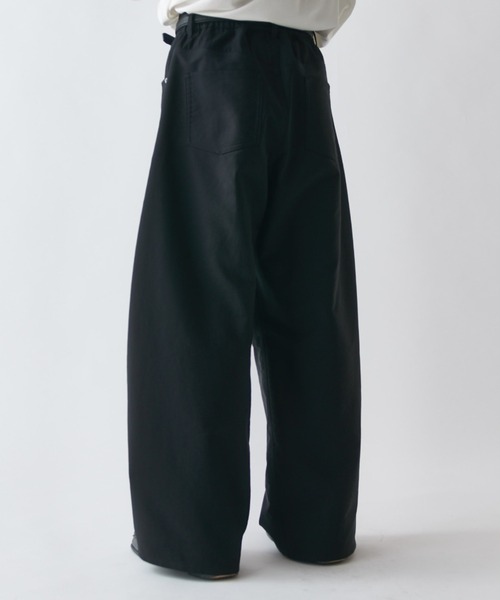ワイドパンツ スラックス アクティブカーブパンツ メンズの画像
