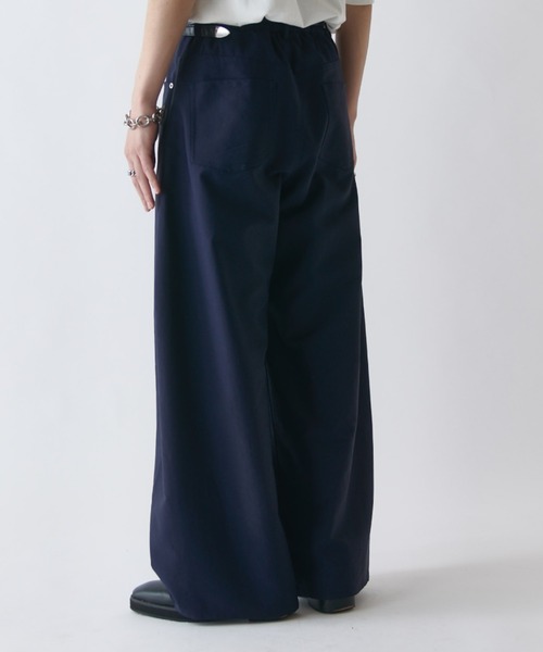 ワイドパンツ スラックス アクティブカーブパンツ メンズの画像