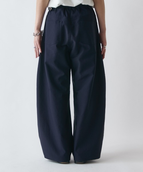 ワイドパンツ スラックス アクティブカーブパンツ メンズの画像
