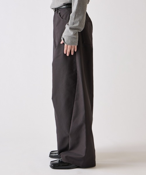 Lui's（ルイス） ワイドパンツ スラックス アクティブカーブパンツ