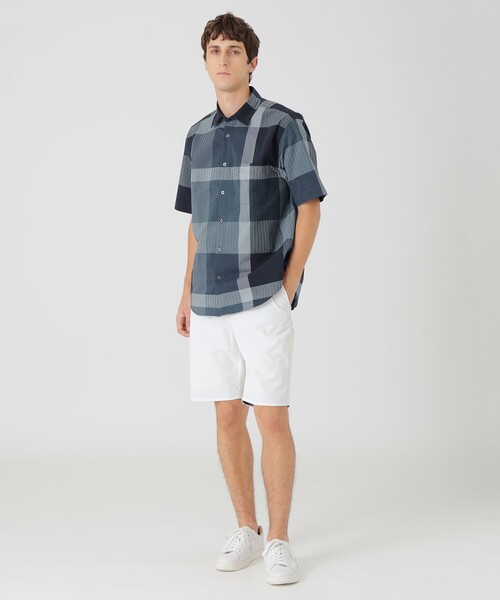 クレストブリッジ◇ビッグスケールクレストブリッジチェックサッカーシャツ BLACK LABEL CRESTBRIDGE（ブラックレーベル クレストブリッジ