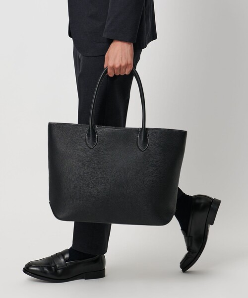 UNITED ARROWS レザー トート バッグ HAS＞ フラップ トート
