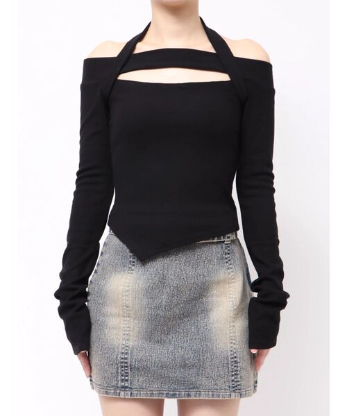 EATME（イートミー） tシャツ ホルターネックオフショルTOP レディース 