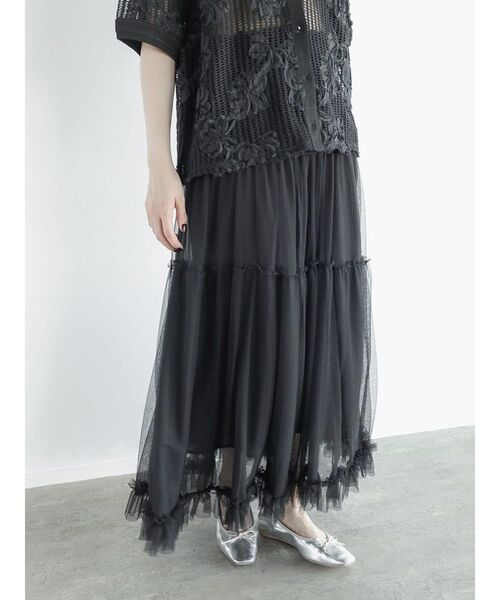 FIKA.（フィーカ） スカート Tiered tulle skirt : ZOZOTOWN Yahoo!店