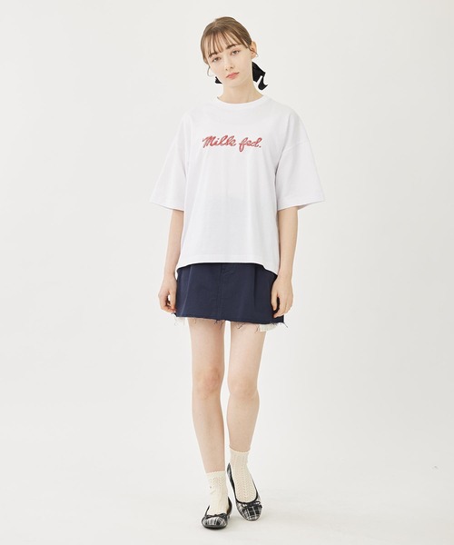「MILKFED.」 半袖Tシャツ M ホワイト レディース_画像8