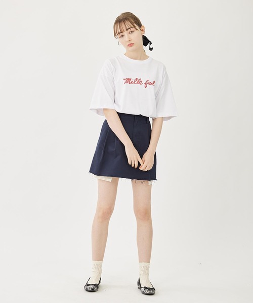「MILKFED.」 半袖Tシャツ M ホワイト レディース_画像9