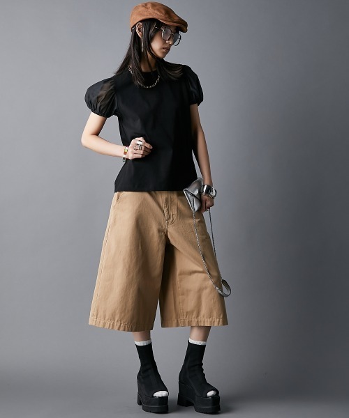 「GEVS.」 半袖Tシャツ M オフホワイト レディース