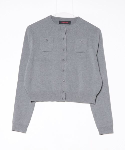 CABaN 「CABaN」 ニットカーディガン X-SMALL グレー レディース