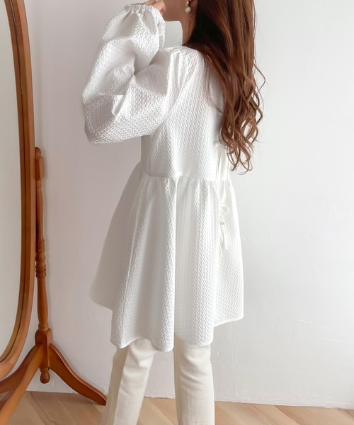 「mily bilet」 長(zhǎng)袖チュニック LARGE ブラック レディース