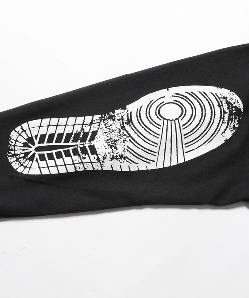「THRIFTY LOOK」 長袖Tシャツ L ブラック メンズ