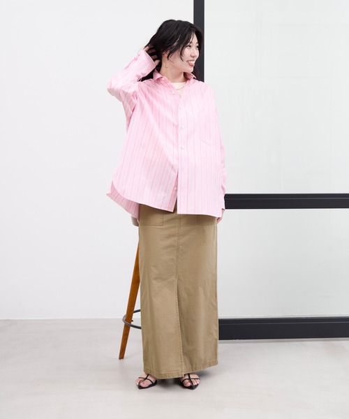 TICCA ブラウス シャツ 「TICCA」スクエアビッグシャツ