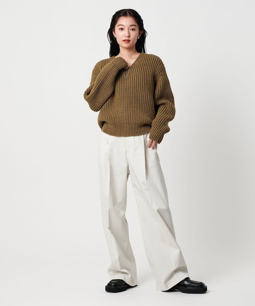 MARW UNITED ARROWS ニット セーター 「MARW ARROWS」Vネック アゼ