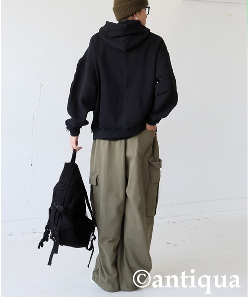 パーカー 裏毛Wジップパーカー レディース メンズ | antiqua | 13