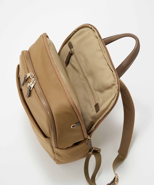 【美品　Breath TOPKAPI】ブレス　トプカピ　ナイロン 多機能リュック セール】 【Breath TOPKAPI】防水ナイロン レザーコンビ PC対応