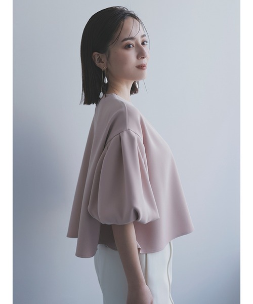 「anuans」 半袖ブラウス FREE ベージュ レディース_画像9