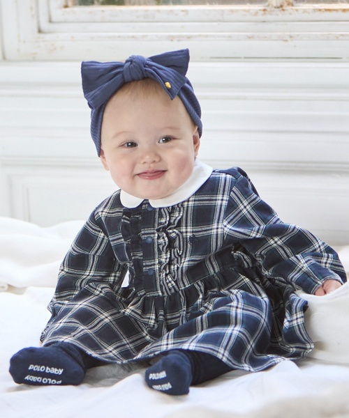 petit main ワンピース 「POLO BCS」シャツワンピース キッズ 子供服 