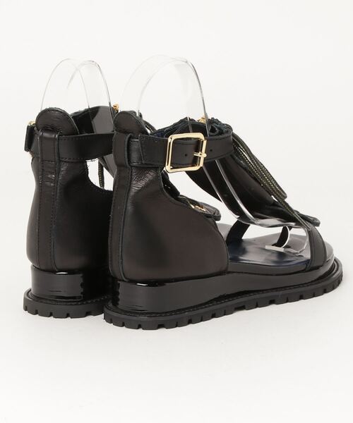 「Sacai」 フラットサンダル 37 ブラック レディースの画像