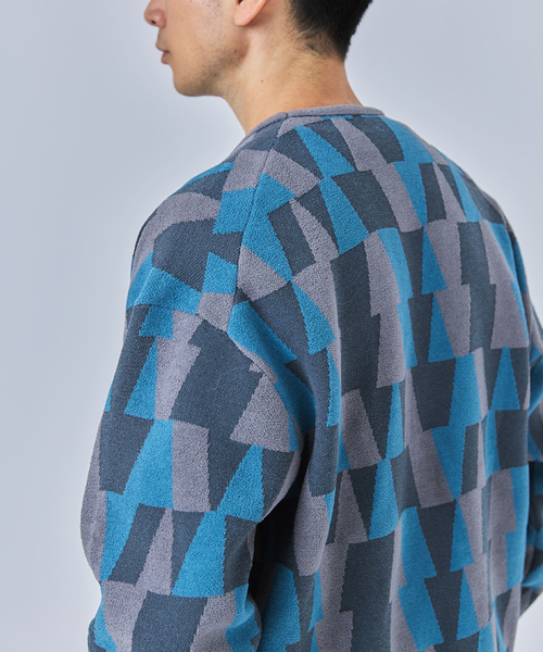 EDIFICE（エディフィス） カーディガン ジャガード シェニール ヤーン