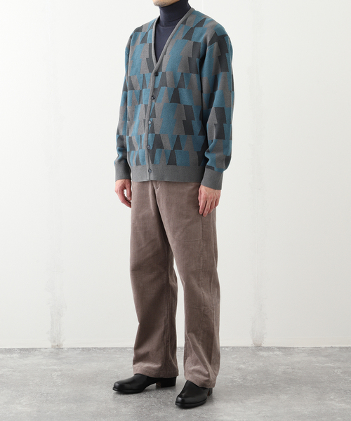 EDIFICE（エディフィス） カーディガン ジャガード シェニール ヤーン