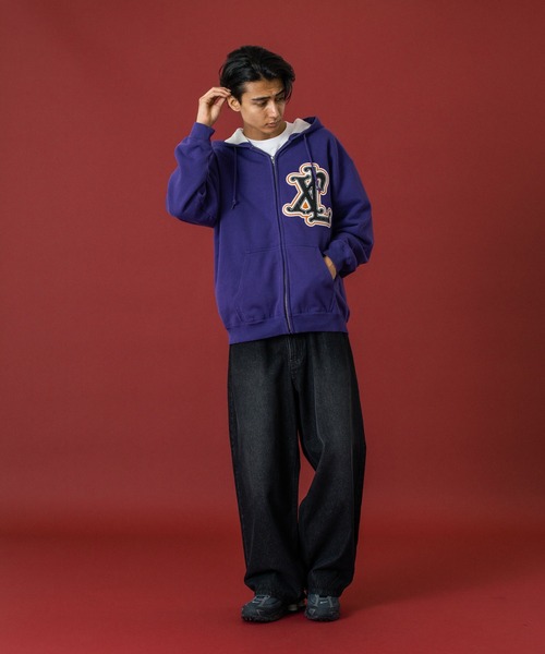 XLARGE（エクストラ ラージ） パーカー PATCHED THERMAL ZIP UP HOODED