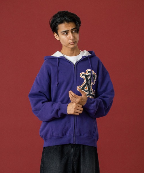 XLARGE（エクストラ ラージ） パーカー PATCHED THERMAL ZIP UP HOODED