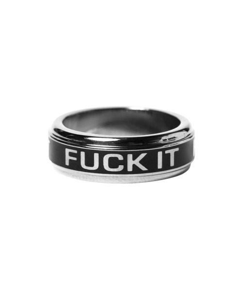 HUF リング ブラック HUF（ハフ） 指輪 リング MONO RING メンズ レディース : ZOZOTOWN