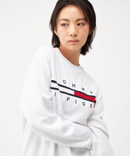 トミー  フレンチT オンライン限定】フレンチテリー ロゴ ロングスリーブスウェット