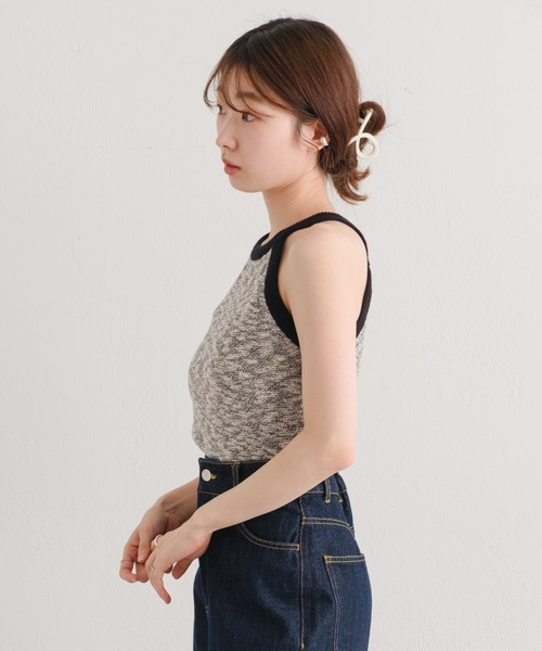 「Kastane」 ノースリーブトップス FREE イエロー レディース_画像7