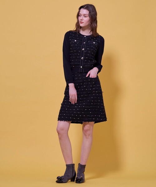 TOCCA（トッカ） ジャケット ノーカラージャケット FLOWER HIDE AND