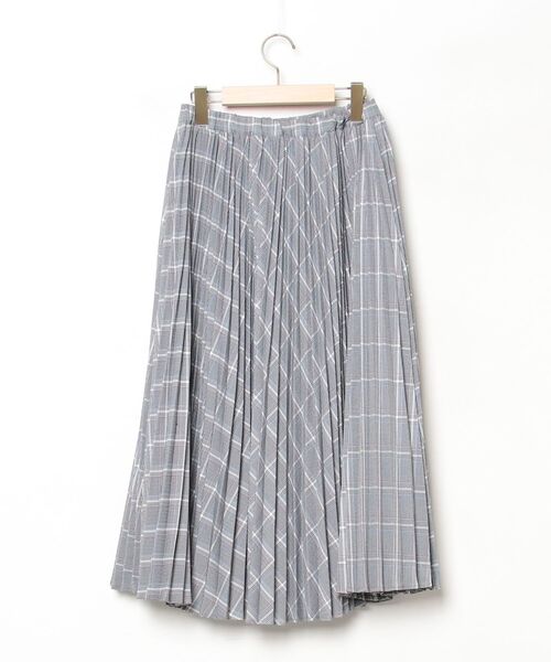 「rosy monster」 チェック柄プリーツスカート FREE グレー レディース_画像2
