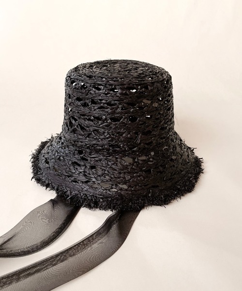 「ORIENT MILLINERY」 ストローハット FREE ナチュラル レディースの画像