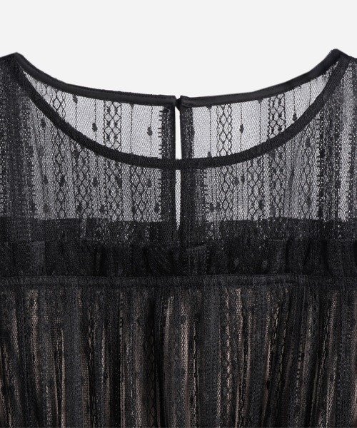 「DRESS PLUS」 半袖ワンピース M ピンク レディース_画像4