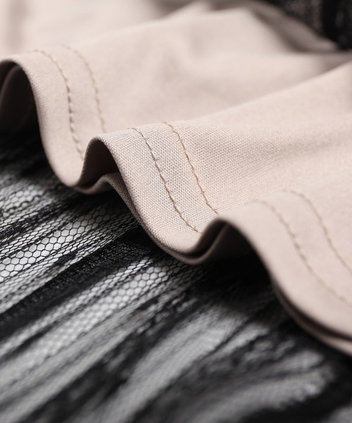 「DRESS PLUS」 半袖ワンピース M ピンク レディース_画像9