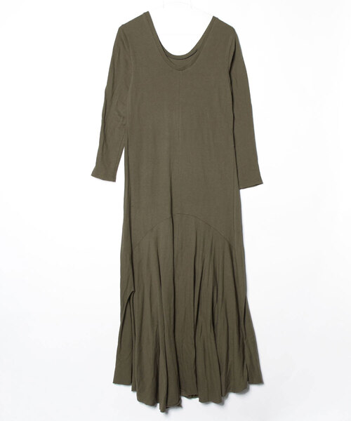 「DOMENICO+SAVIO」 長袖ワンピース 38 グリーン レディース_画像2