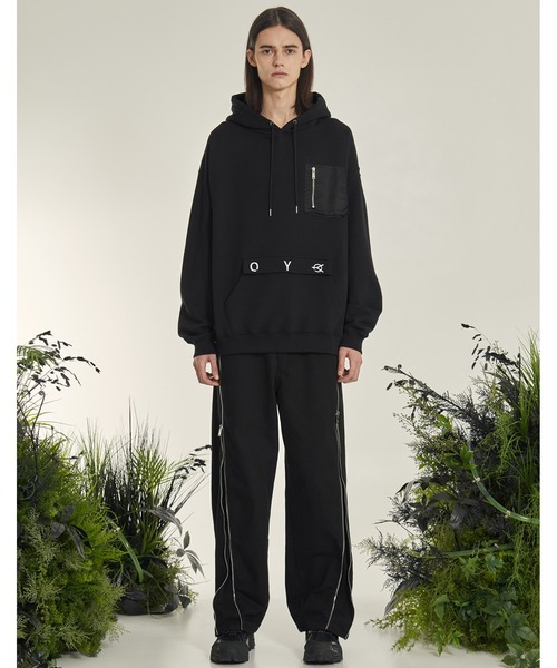 「OY」 プルオーバーパーカー L ブラック メンズ_画像2